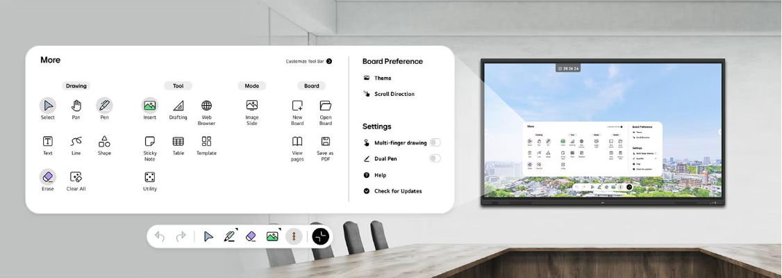 Màn hình tương tác LG 65" CreateBoard 1 LG 65 createboard3