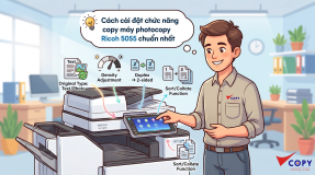 cai dat chuc nang copy may Photocopy Ricoh 5055