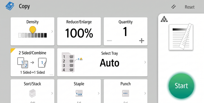 cai dat chuc nang copy may photocopy ricoh 5055 3