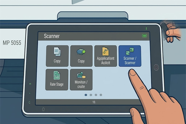 huong dan scan tu may photocopy ricoh mp 5055 ve may tinh2