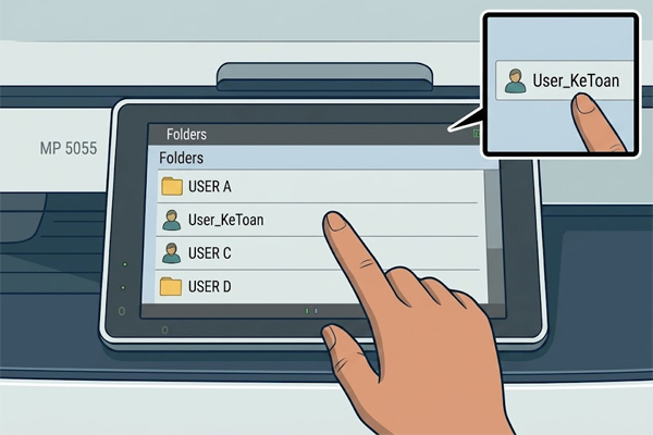 huong dan scan tu may photocopy ricoh mp 5055 ve may tinh3