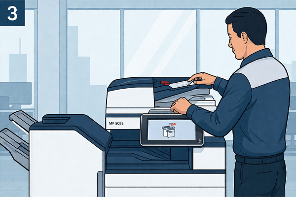 xu ly loi ket giay may photocopy ricoh mp 50552